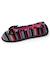 Chaussons ballerines semelle ergonomique confortables, semelle à mémoire de forme Camel+Noir+Rayures 18 - vertbaudet enfant 