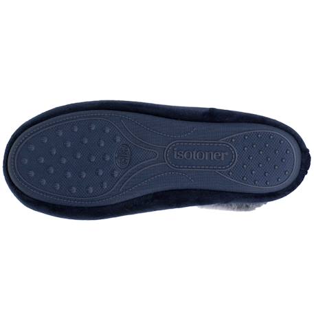 Chaussons ballerines semelle ultra-souple, confortables, semelle à mémoire de forme Léopard+Marine 11 - vertbaudet enfant 
