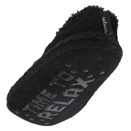 Chaussettes d'intérieur maille torsadée - fourrées, antidérapantes Noir 5 - vertbaudet enfant 