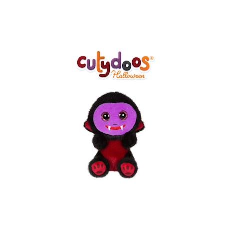 Peluche - peluche cutydoos halloween vampire draco noir, violet et rouge bordeaux – 13 cm Noir 1 - vertbaudet enfant 
