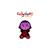 Peluche - peluche cutydoos halloween vampire draco noir, violet et rouge bordeaux – 13 cm Noir 1 - vertbaudet enfant 