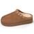 Chaussons mules semelle plateforme 3,5 cm Camel 1 - vertbaudet enfant 