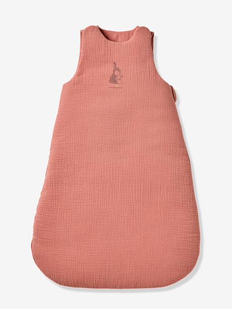 Gigoteuse en gaze de coton LAPIN vieux rose 3 - vertbaudet enfant 