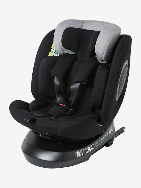 Siège-auto pivotant i-Size groupe 0+1/2/3 Roll&Sit Top Tether lot noir 2 - vertbaudet enfant 