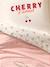 Parure housse de couette et taie d'oreiller CERISES RAYURES avec coton recyclé rayé rouge 11 - vertbaudet enfant 