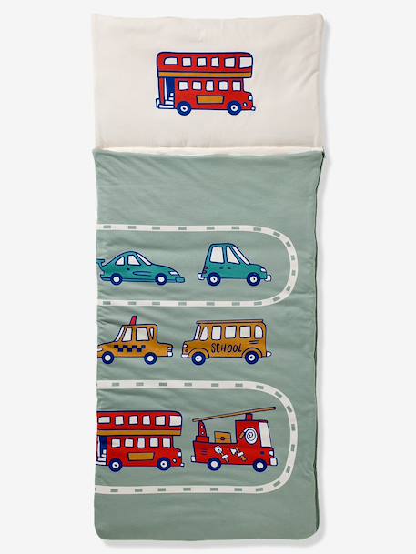 Sac de couchage VOITURES vert sauge 2 - vertbaudet enfant 