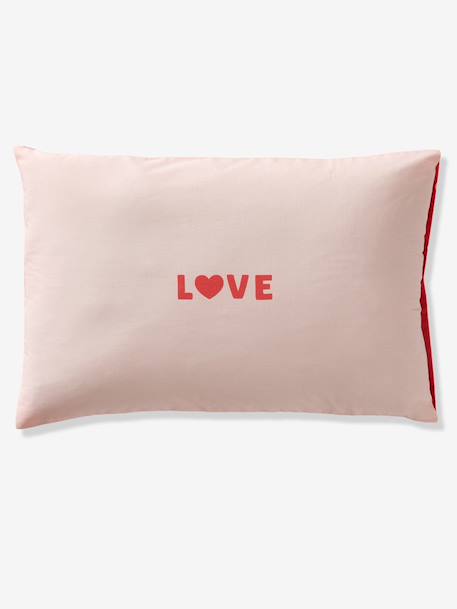 Parure housse de couette + taie d'oreiller MON CŒUR rose imprimé 5 - vertbaudet enfant 