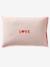 Parure housse de couette + taie d'oreiller MON CŒUR rose imprimé 5 - vertbaudet enfant 