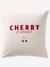 Parure housse de couette et taie d'oreiller CERISES RAYURES avec coton recyclé rayé rouge 7 - vertbaudet enfant 