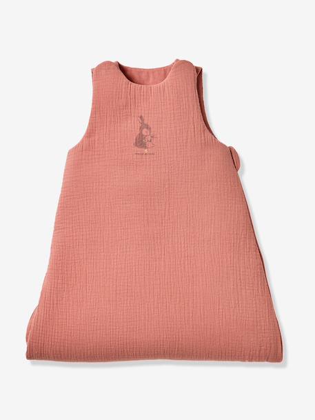 Gigoteuse en gaze de coton LAPIN vieux rose 4 - vertbaudet enfant 