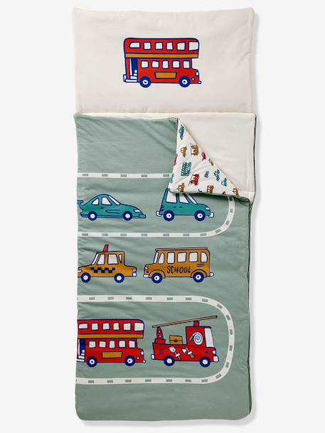 Sac de couchage VOITURES vert sauge 1 - vertbaudet enfant 