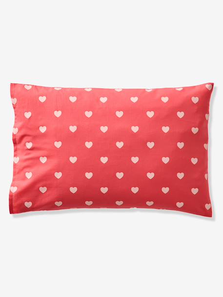 Parure housse de couette + taie d'oreiller MON CŒUR rose imprimé 6 - vertbaudet enfant 