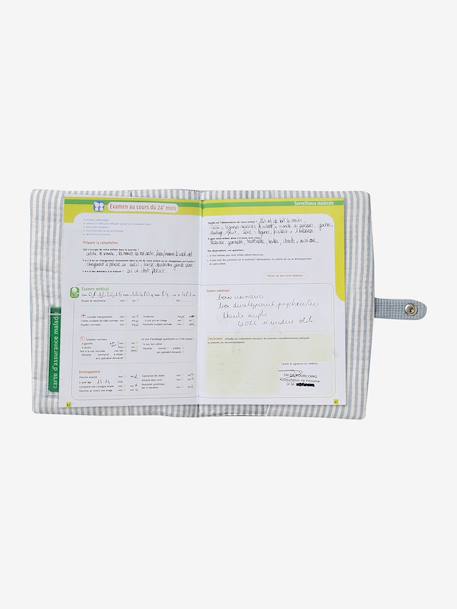 Protège carnet de santé Bord de mer+imprimé coeurs+rayé green forest 3 - vertbaudet enfant 