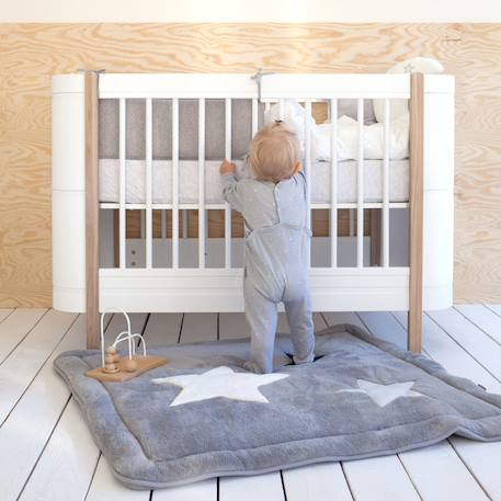Tapis de parc - douceur moelleuse Stars ecru+Stars grizou 11 - vertbaudet enfant 