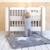 Tapis de parc - douceur moelleuse Stars ecru+Stars grizou 11 - vertbaudet enfant 