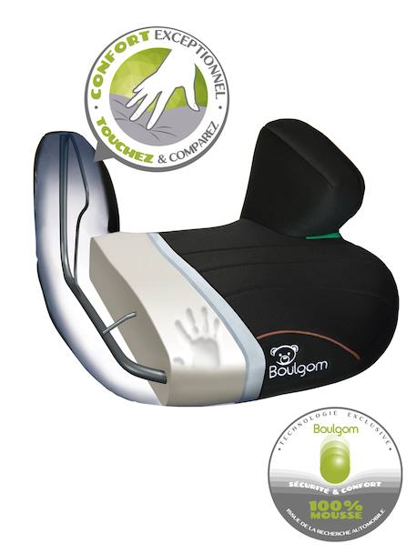 Rehausseur bas confort r129 i-size compatible fabriqué en france boostconfort2 Black+Silver 2 - vertbaudet enfant 