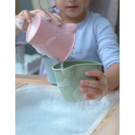 Set de 3 seaux de bain pour enfants – Jouets d’eau souples et colorés pour bain et plage Multicolore 2 - vertbaudet enfant 