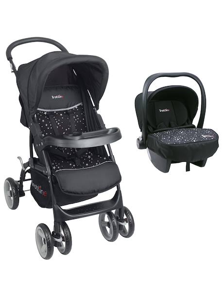 Poussette + siège auto bébé ts cassiope2 Noir etoile 1 - vertbaudet enfant 