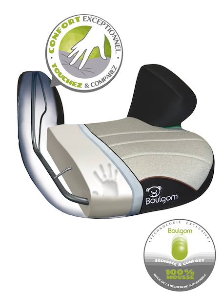 Rehausseur bas confort r129 i-size compatible fabriqué en france boostconfort2 Black+Silver 4 - vertbaudet enfant 