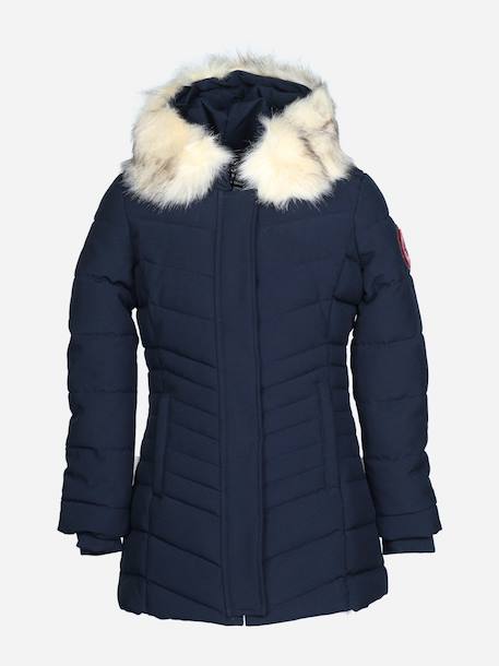 Parka matelassée Bleu foncé+Noir 1 - vertbaudet enfant 