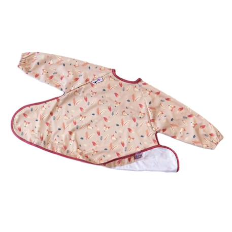 Bavoir manches longues nomade taille unique foxes Rose 2 - vertbaudet enfant 
