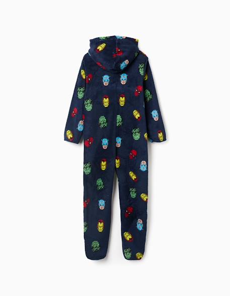 Surpyjama en polaire corail à motif marvel Bleu foncé 2 - vertbaudet enfant 