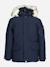 Parka à capuche Bleu foncé+Noir 1 - vertbaudet enfant 
