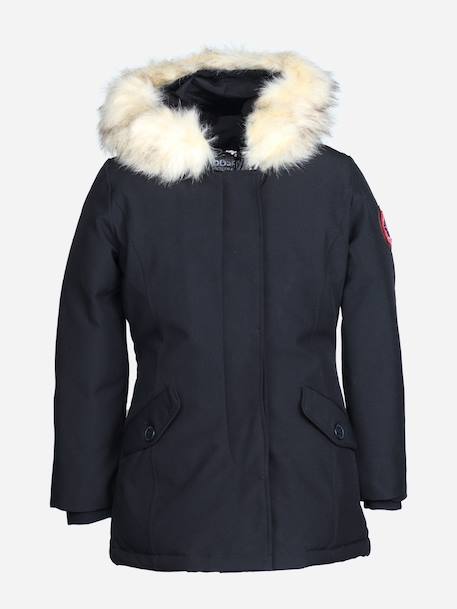 Parka fourrure amovible Noir 1 - vertbaudet enfant 