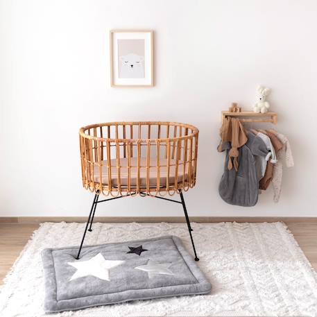 Tapis de parc - douceur moelleuse Stars ecru+Stars grizou 7 - vertbaudet enfant 