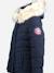 Parka fille matelassée Bleu foncé+Noir 3 - vertbaudet enfant 