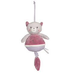 Linge de maison et décoration-Décoration-Boîte à musique bebe bamboo - chat - 26 cm