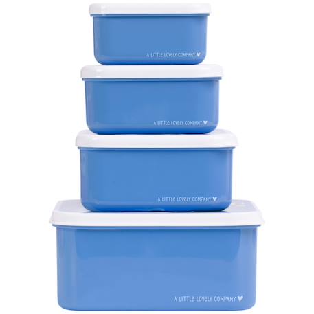 Lot de 4 boîtes à goûter Bleu, noir, jaune 3 - vertbaudet enfant 