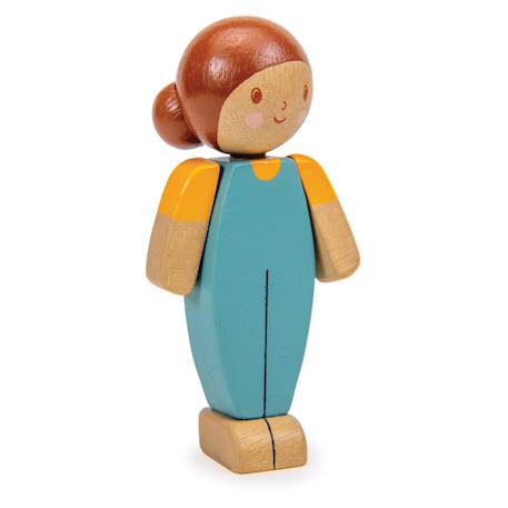 Poupée en bois pour maison de poupée - collection famille - mère Multicolore 2 - vertbaudet enfant 