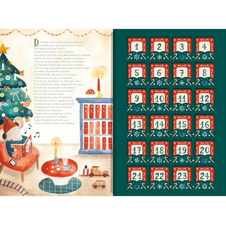 Calendrier de l'avent 24 petits livres pour attendre Noel Rouge 3 - vertbaudet enfant 