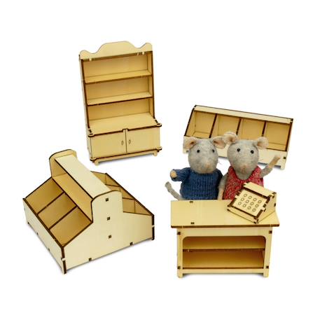 Kit de meubles – Mini-magasin La Maison des Souris (échelle 1:12) Multicolor 1 - vertbaudet enfant 