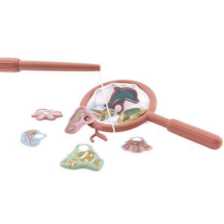 Jeu de bain pêche à la ligne rose Bleu, vert, jaune+Rose 7 - vertbaudet enfant 