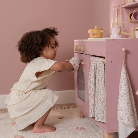 Cuisine en bois, Favorise le jeu de rôle et la créativité Rose 4 - vertbaudet enfant 