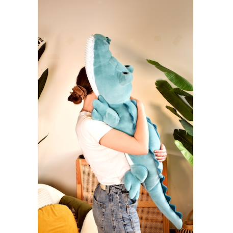 Peluche géante crocodile lagoon 115 cm Bleu 2 - vertbaudet enfant 