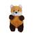 Peluche - peluche p'tits farouches renard - 15 cm Orange 1 - vertbaudet enfant 