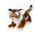 Peluche - fauve allongé 30 cm -tigre brun Noir 3 - vertbaudet enfant 