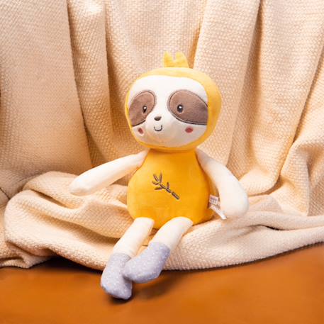 Peluche - pantin bamboo bebe paresseux - 24 cm s/carte Jaune 4 - vertbaudet enfant 