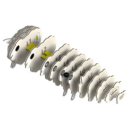 Puzzle 3d - mouton White 2 - vertbaudet enfant 