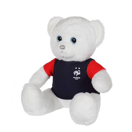 Peluche - ours fff- 25 cm Équipe de France Bleu 2 - vertbaudet enfant 