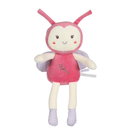 Peluche - pantin bamboo bebe coccinelle - 24 cm s/carte Gris 1 - vertbaudet enfant 
