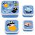 Lot de 4 boîtes à goûter Bleu, noir, jaune 2 - vertbaudet enfant 