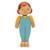Poupée en bois pour maison de poupée - collection famille - mère Multicolore 1 - vertbaudet enfant 