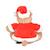 Peluche de Noel hippopotame kris hug 20 cm Rouge 3 - vertbaudet enfant 