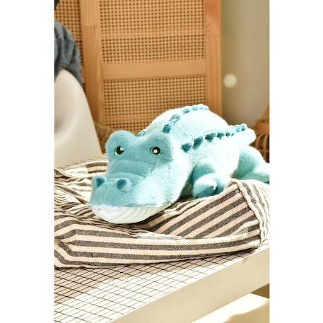 Peluche crocodile lagoon 60 cm Bleu 2 - vertbaudet enfant 