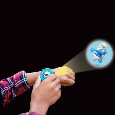 Montre digitale avec projection schtroumpfs Bleu 3 - vertbaudet enfant 