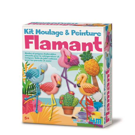 Kit moulage et peinture - flamingo - version fr Multicolor 1 - vertbaudet enfant 